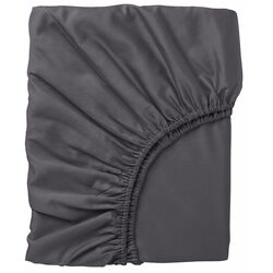 Простынь на резинке Ikea Nattjasmin 160x200 (Темно-Серый)