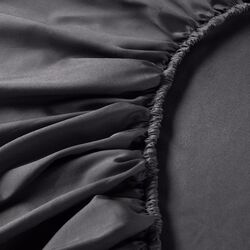 Cearsaf cu elastic Ikea Nattjasmin 160x200 (Gri Inchis) Thumb