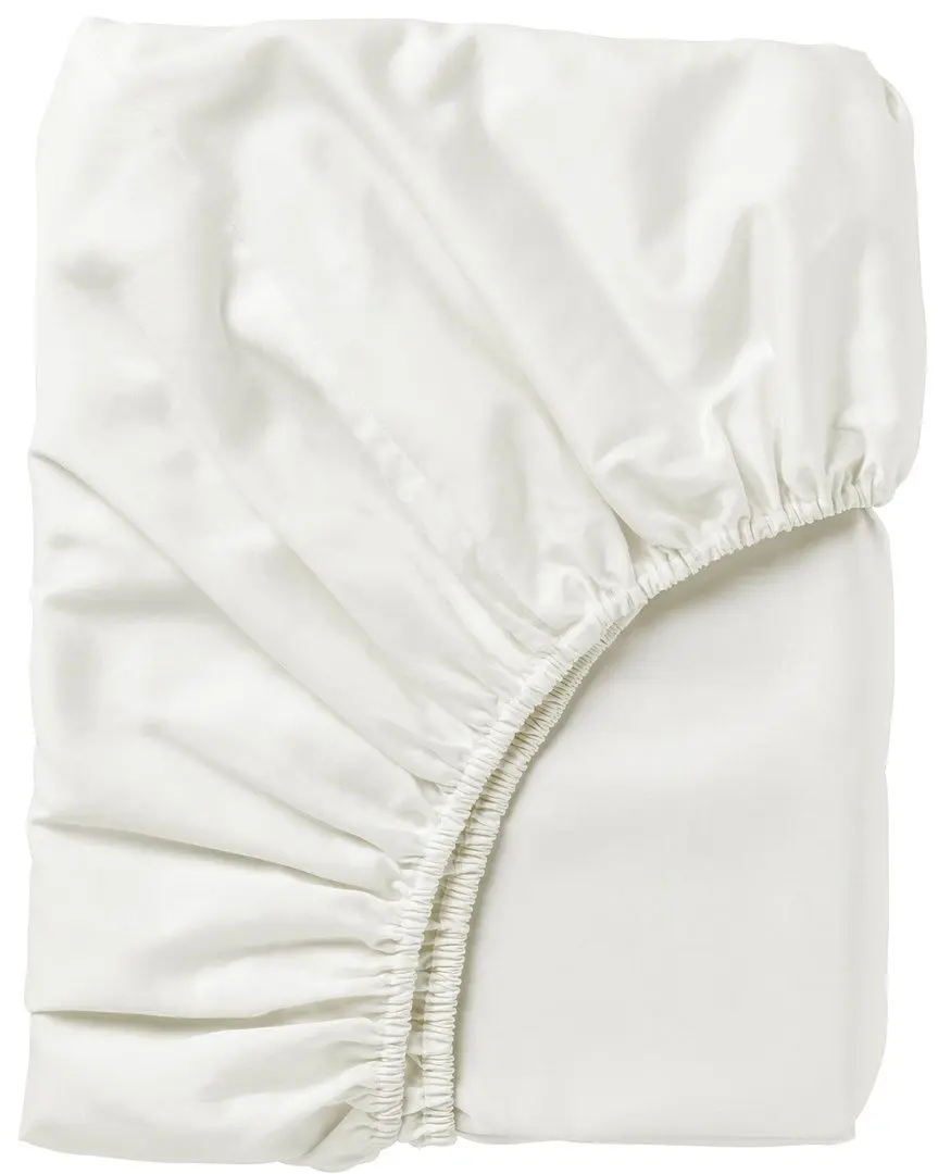 Cearşaf cu elastic Ikea Nattjasmin 180x200 (Alb)