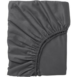 Простынь на резинке Ikea Nattjasmin 180x200 (Темно-Серый)