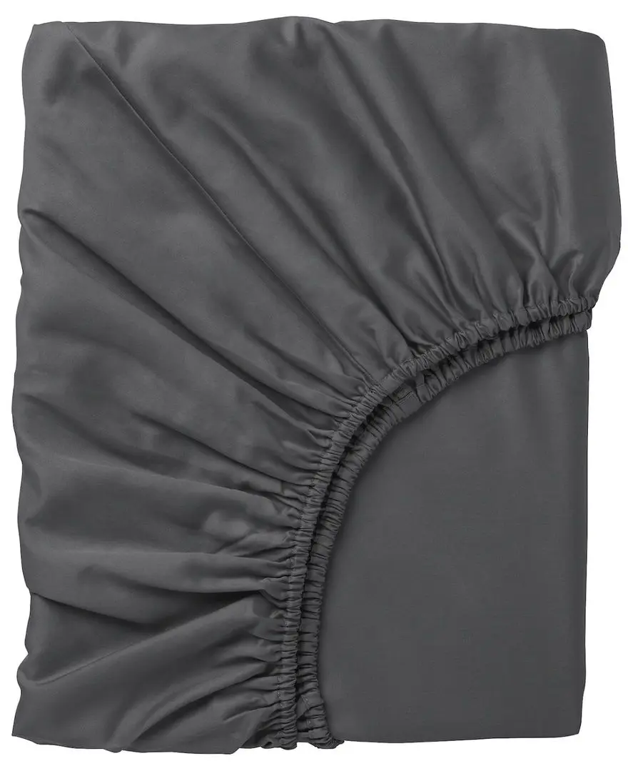 Cearsaf cu elastic Ikea Nattjasmin 80х200 (Gri Inchis)