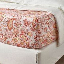 Cearsaf cu elastic Ikea Rodgersia 160x200 (Roz/Alb) Thumb