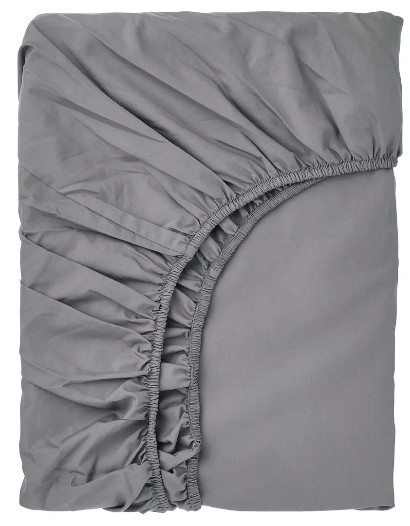 Cearşaf cu elastic Ikea Ronnveckmal 160x200 (Gri)
