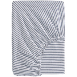 Cearşaf cu elastic Ikea Solfibbla 160x200 (Albastru/Alb)