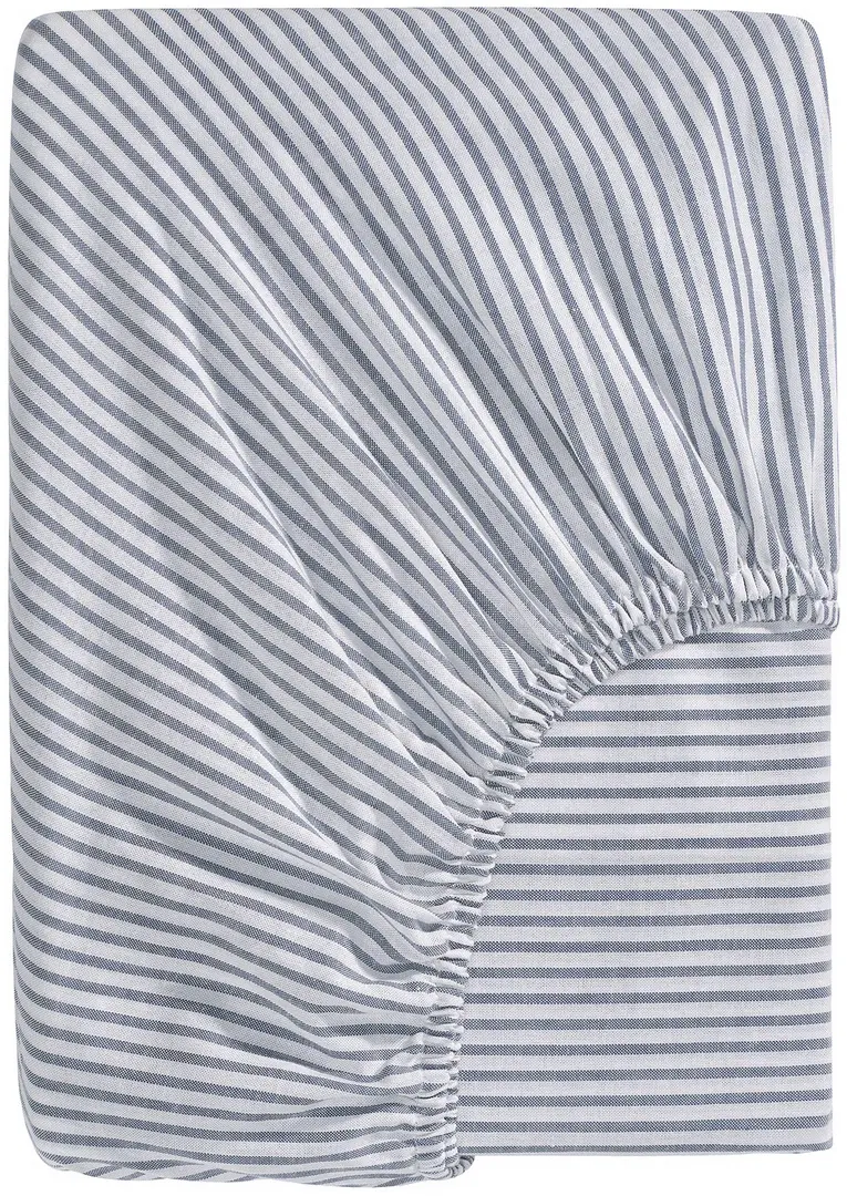 Cearşaf cu elastic Ikea Solfibbla 90x200 (Albastru/Alb)