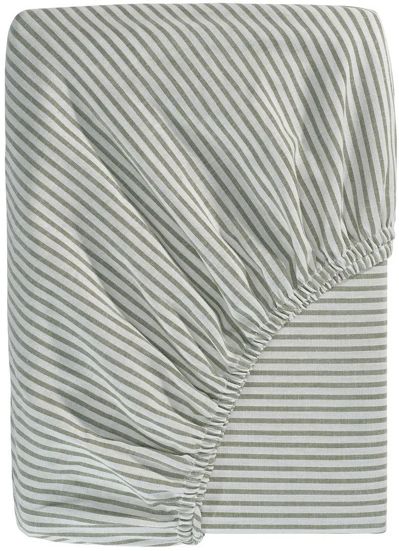 Cearşaf cu elastic Ikea Solfibbla 90x200 (Verde/Alb)