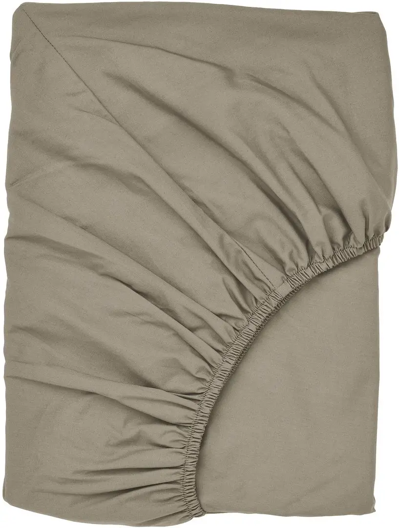 Простынь на резинке Ikea Ullvide 80x200 (Серо-бежевый)