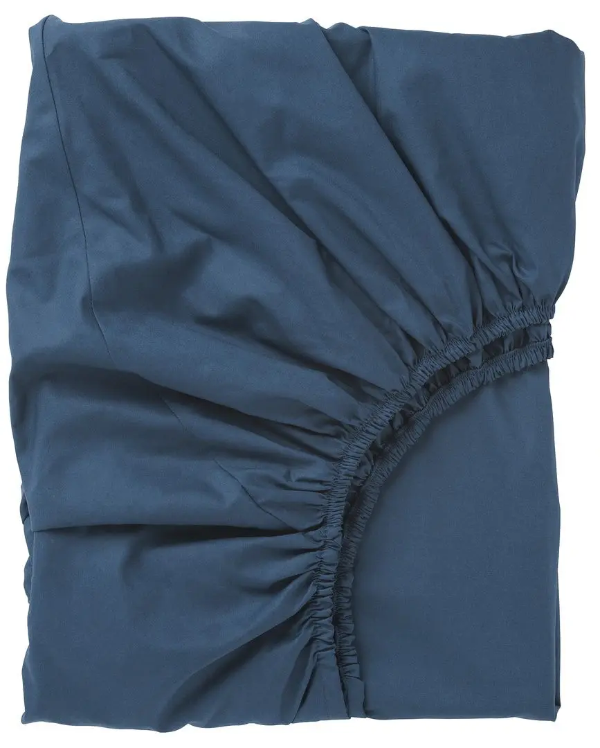Cearşaf cu elastic Ikea Ullvide 90x200 (Albastru Inchis)