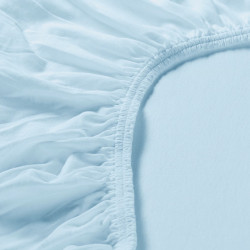 Cearşaf cu elastic Ikea Varvial 120x200 (Bleu) Thumb