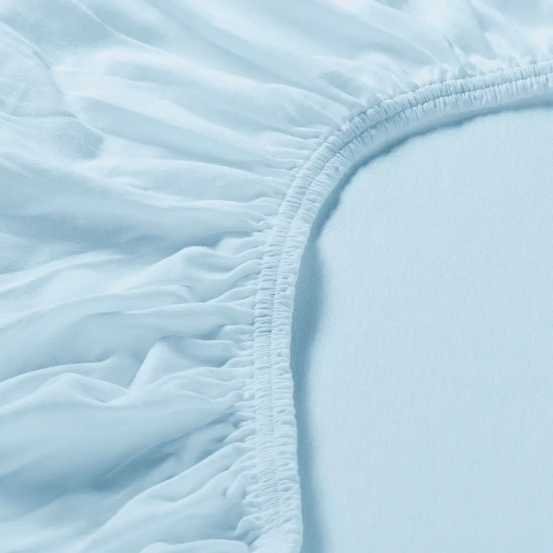 Cearşaf cu elastic Ikea Varvial 120x200 (Bleu) - 2