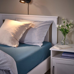 Cearşaf cu elastic Ikea Varvial 140x200 (Albastru) Thumb