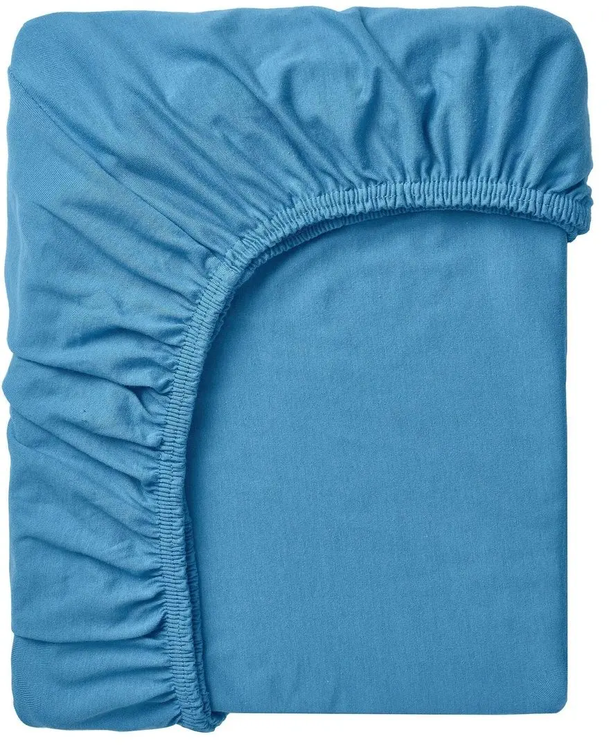 Cearsaf cu elastic Ikea Varvial 160x200 (Albastru)