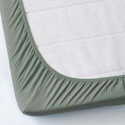 Cearşaf cu elastic Ikea Varvial 180x200 (Gri-Verde) Thumb