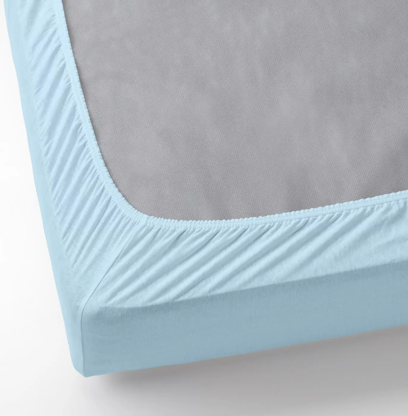 Простынь на резинке Ikea Varvial 90x200 (Голубой) - 3