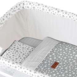Детское постельное белье Jane Stars 50x80 (White/Grey) Thumb