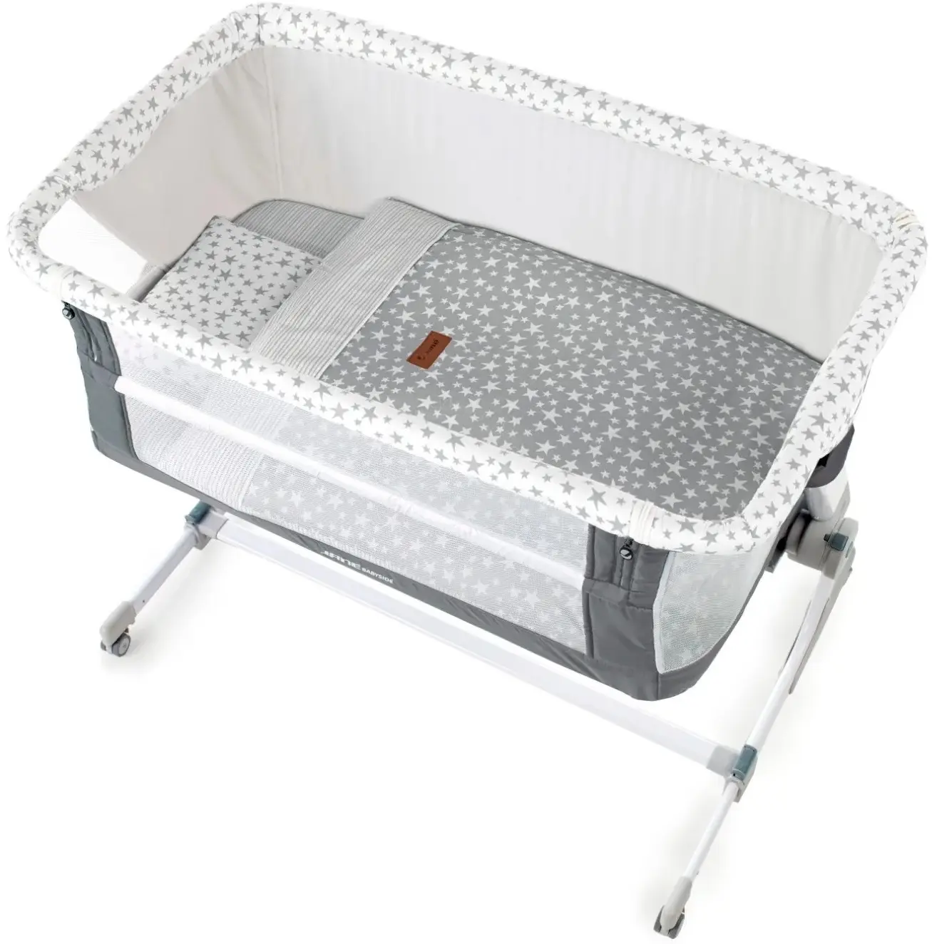 Детское постельное белье Jane Stars 50x80 (White/Grey) - 3