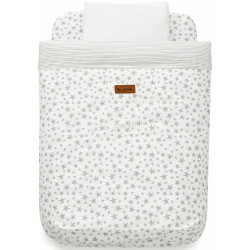 Детское постельное белье Jane Stars 50x80 (White/Grey)