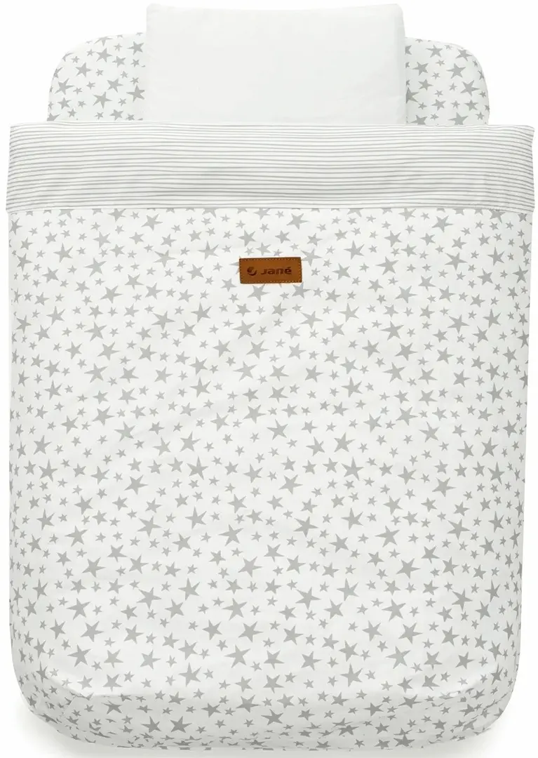 Детское постельное белье Jane Stars 50x80 (White/Grey)