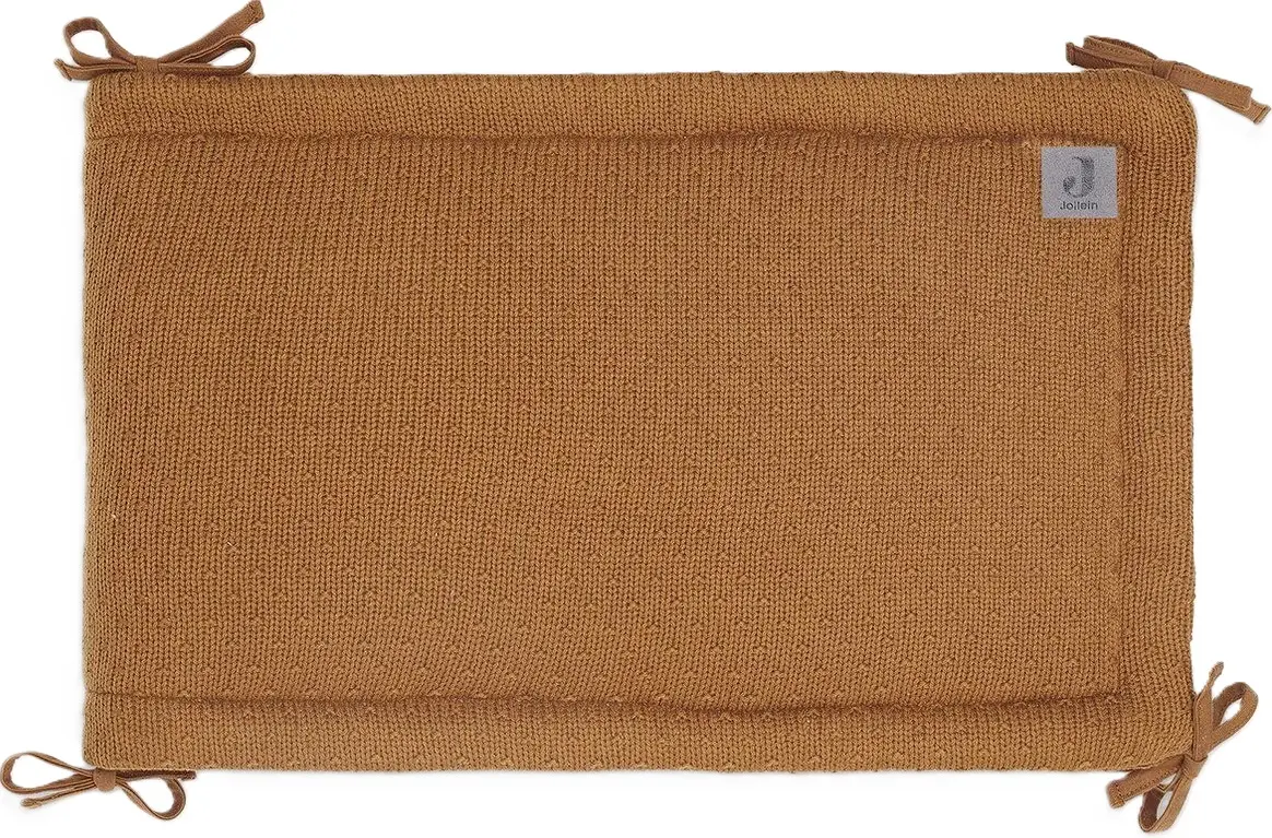 Bara de protectie pentru patut Jollein Bliss Knit (Caramel)