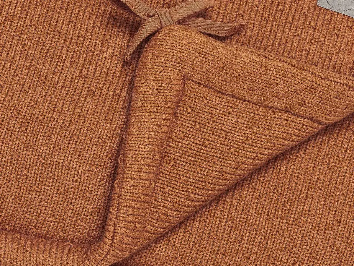Bara de protectie pentru patut Jollein Bliss Knit (Caramel)