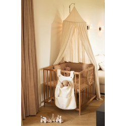 Бортик для детской кровати Jollein Check Knit (Biscuit) Thumb