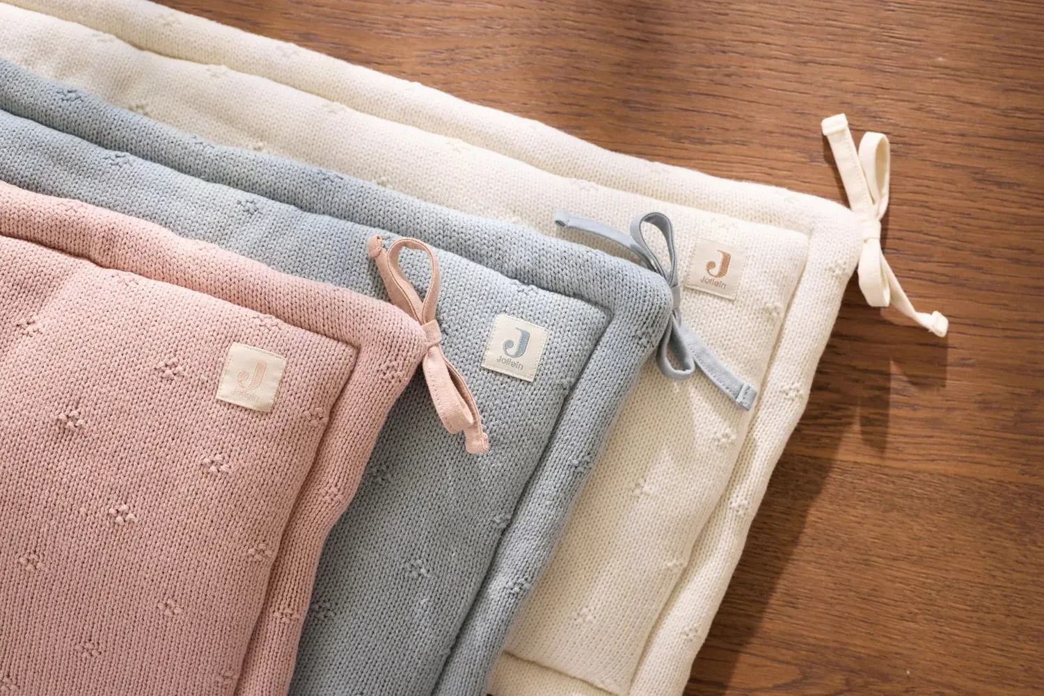 Бортик для детской кровати Jollein Cosy Knit (Sea Green) - 5