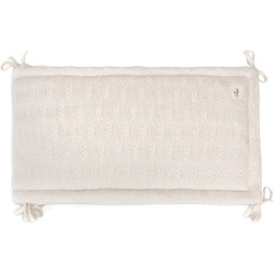 Bara de protectie pentru patut Jollein Grain Knit (Oatmeal) Thumb