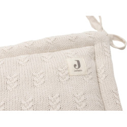 Bara de protectie pentru patut Jollein Grain Knit (Oatmeal) Thumb