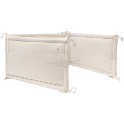 Bara de protectie pentru patut Jollein Grain Knit (Oatmeal)