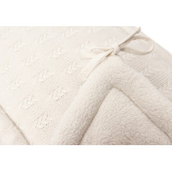 Bara de protectie pentru patut Jollein Grain Knit (Oatmeal) Thumb