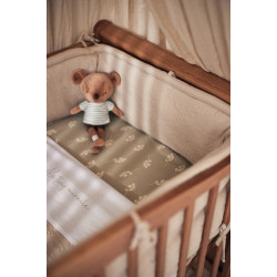 Bara de protectie pentru patut Jollein Grain Knit (Oatmeal) Thumb