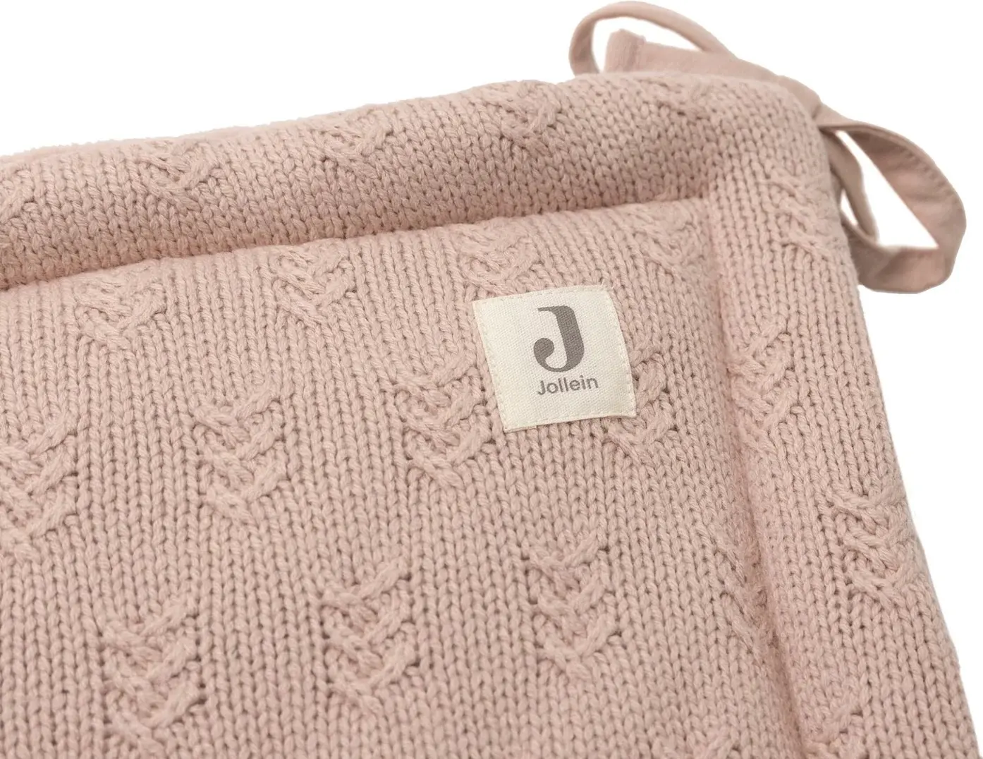 Бортик для детской кровати Jollein Grain Knit (Wild Rose) - 3