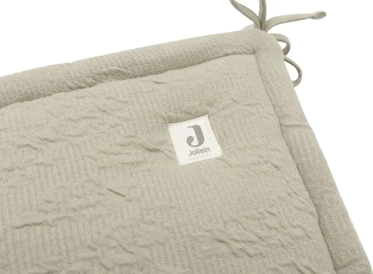 Бортик для детской кровати Jollein Soft Waves (Olive Green) - 3