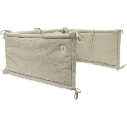 Бортик для детской кровати Jollein Soft Waves (Olive Green)