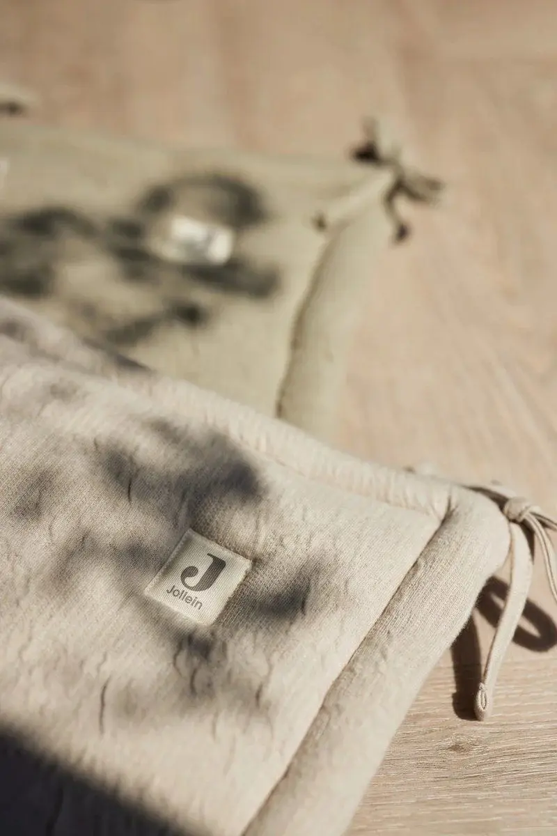 Бортик для детской кровати Jollein Soft Waves (Olive Green) - 6