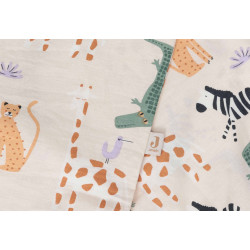 Lenjerie de pat pentru copii Jollein 140x100 (Jungle Jambo) Thumb