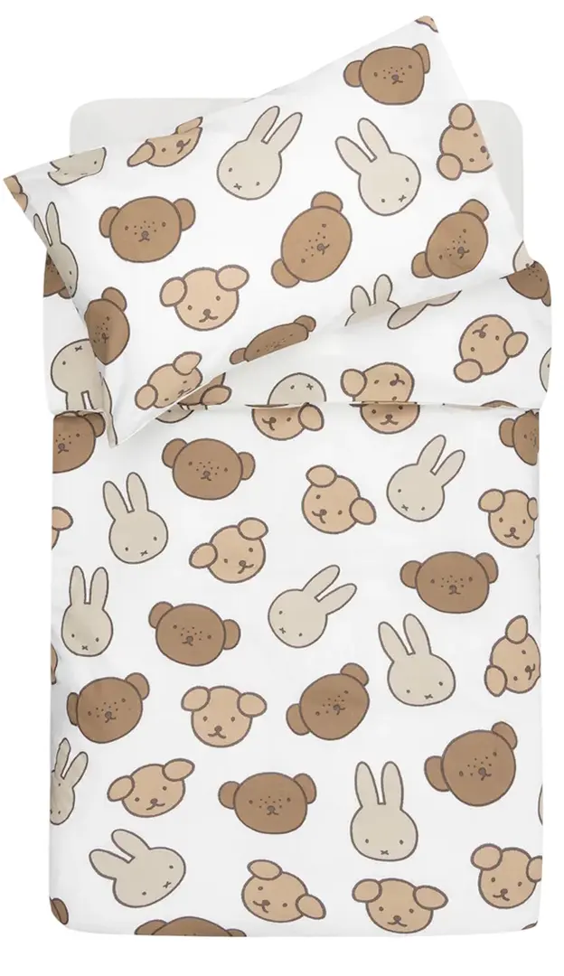 Lenjerie de pat pentru copii Jollein 140x100 (Miffy and Friends)