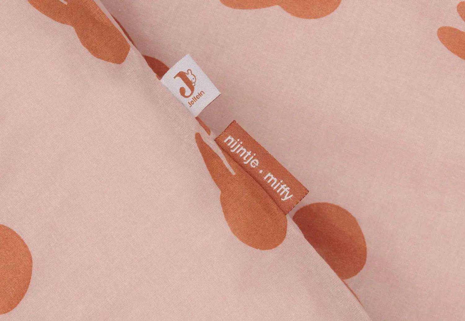 Lenjerie de pat pentru copii Jollein Miffy Shadow 100x140 (Wild Rose) - 2