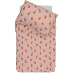 Детское постельное белье Jollein Miffy Shadow 100x140 (Wild Rose)