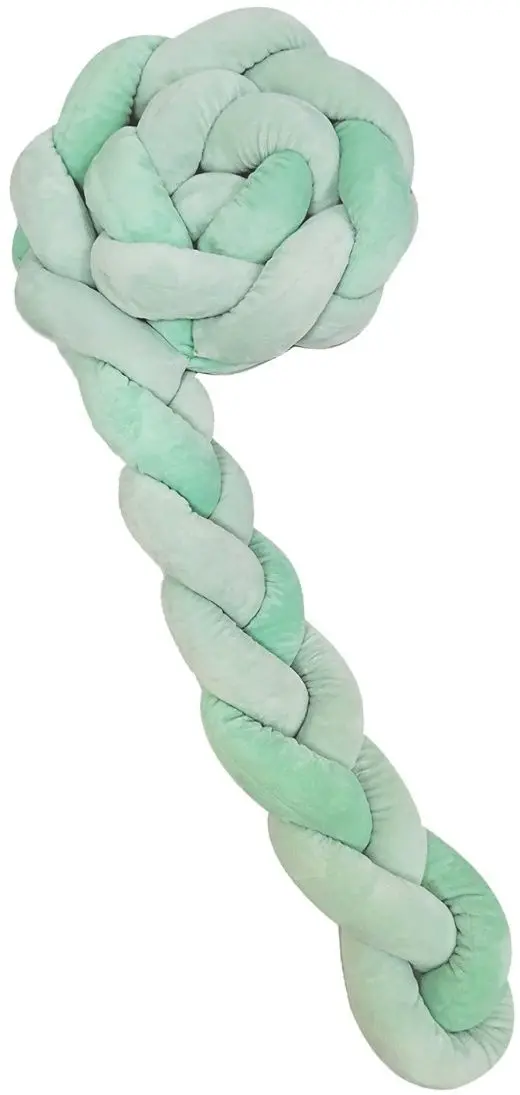 Бортик для детской кровати Kikka Boo 3 braids 180x12 (Mint)