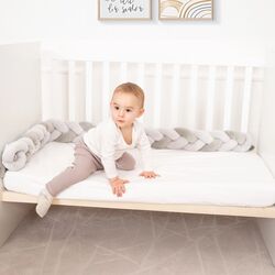 Бортик для детской кровати Kikka Boo 3 braids 180x12 (Mint) Thumb