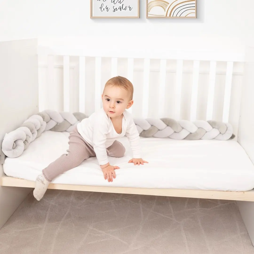 Бортик для детской кровати Kikka Boo 3 braids 180x12 (Mint)