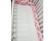 Bara de protectie pentru patut Kikka Boo 3 braids 180x12 (Pink)