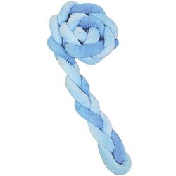 Бортик для детской кровати Kikka Boo 3 braids 210x20 (Blue) Thumb