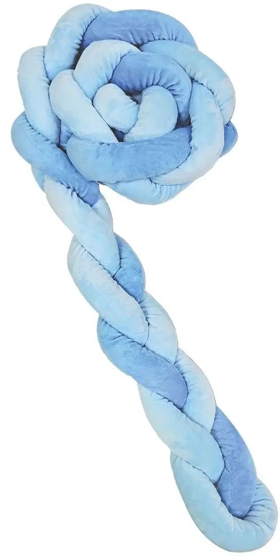 Бортик для детской кровати Kikka Boo 3 braids 210x20 (Blue)
