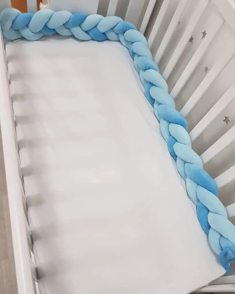 Бортик для детской кровати Kikka Boo 3 braids 210x20 (Blue)