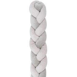 Bara de protectie pentru patut Kikka Boo 3 braids 210x20 (Grey) Thumb