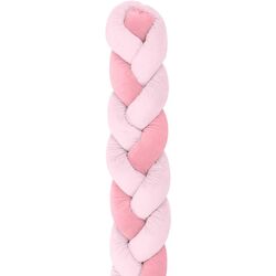 Бортик для детской кровати Kikka Boo 3 braids 210x20 (Pink)