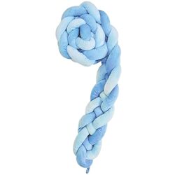 Бортик для детской кровати Kikka Boo 4 braids 180x15 (Blue) Thumb