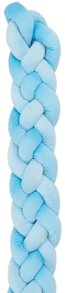 Бортик для детской кровати Kikka Boo 4 braids 180x15 (Blue)